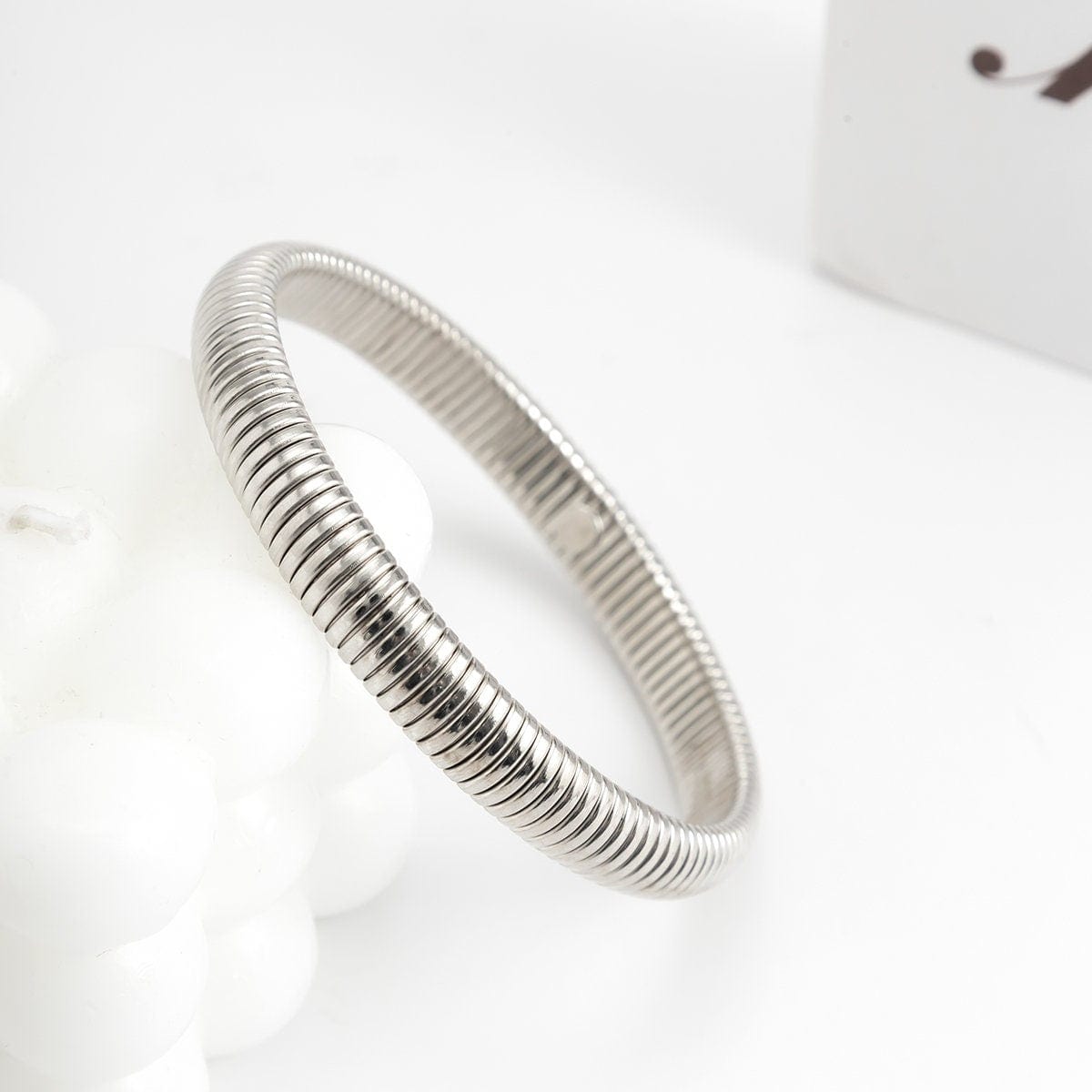 Geometric Metallic Bangle Bracelet