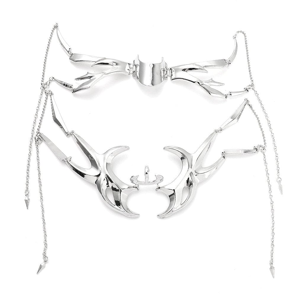 Gothic Hip Hop Glamorous Metallic Face Mask