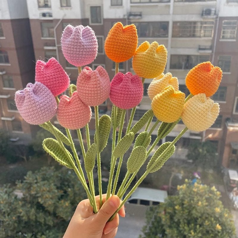 Handmade Crochet Tulip Flower