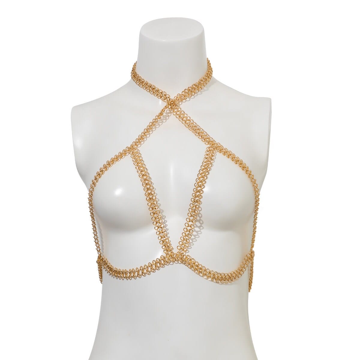 Handmade Hollowed-Out Body Chain Bra