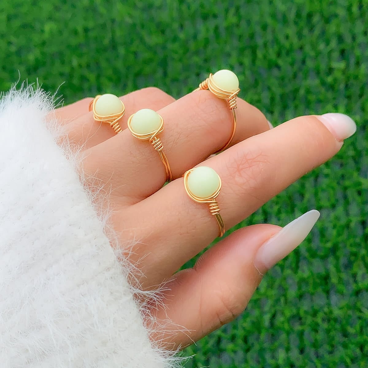 Handmade Luminous Glow In The Dark Ring