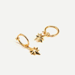 Star Hoop Earrings