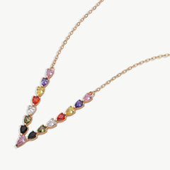 Rainbow V Necklace