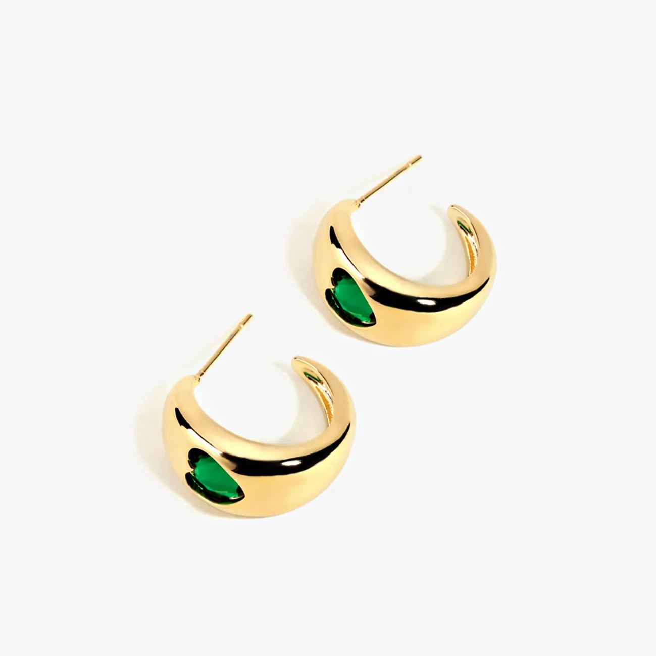 Heart Bold Hoop Earrings