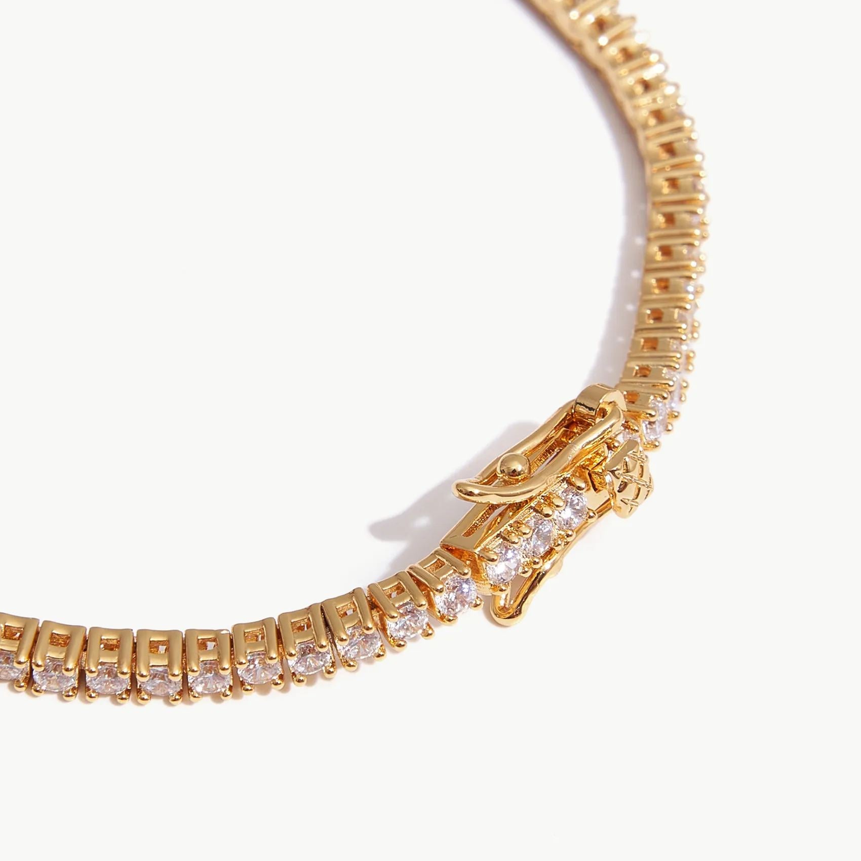 2.5mm Dainty Gold Tennis Bracelet