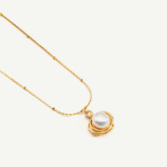 Pearl Pendant Bobble Chain Necklace