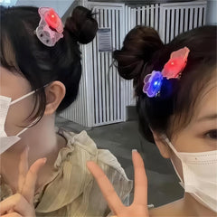 Kawaii 5 Pieces Led Flashing Sanrio Family Hair Clip Set