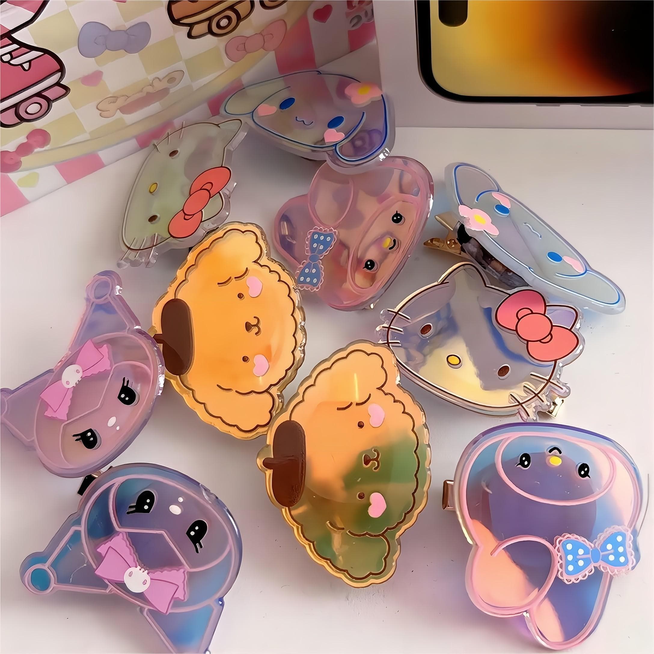 Kawaii 5 Pieces Led Flashing Sanrio Family Hair Clip Set