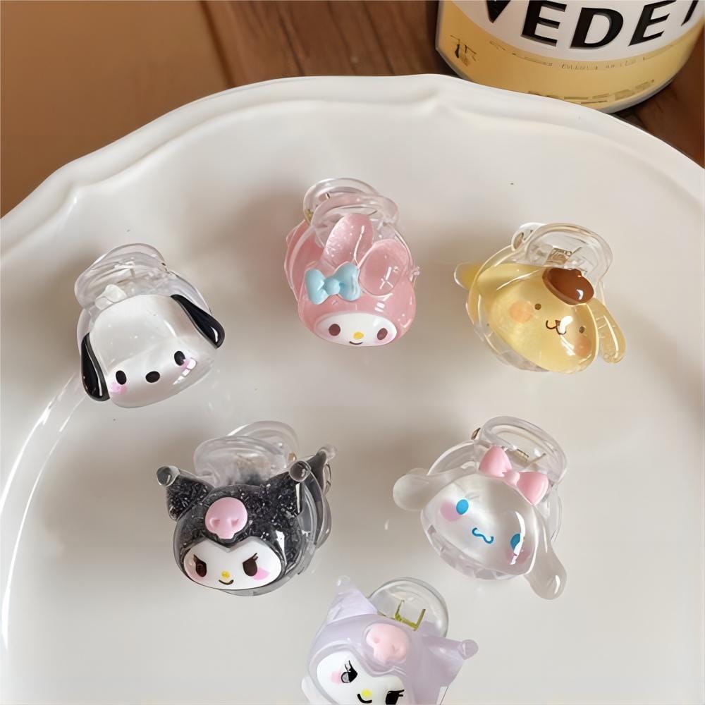 Kawaii 6 Pieces Sanrio Hair Clips Set