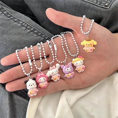 Kawaii 7 Pieces Sanrio Keychain Set