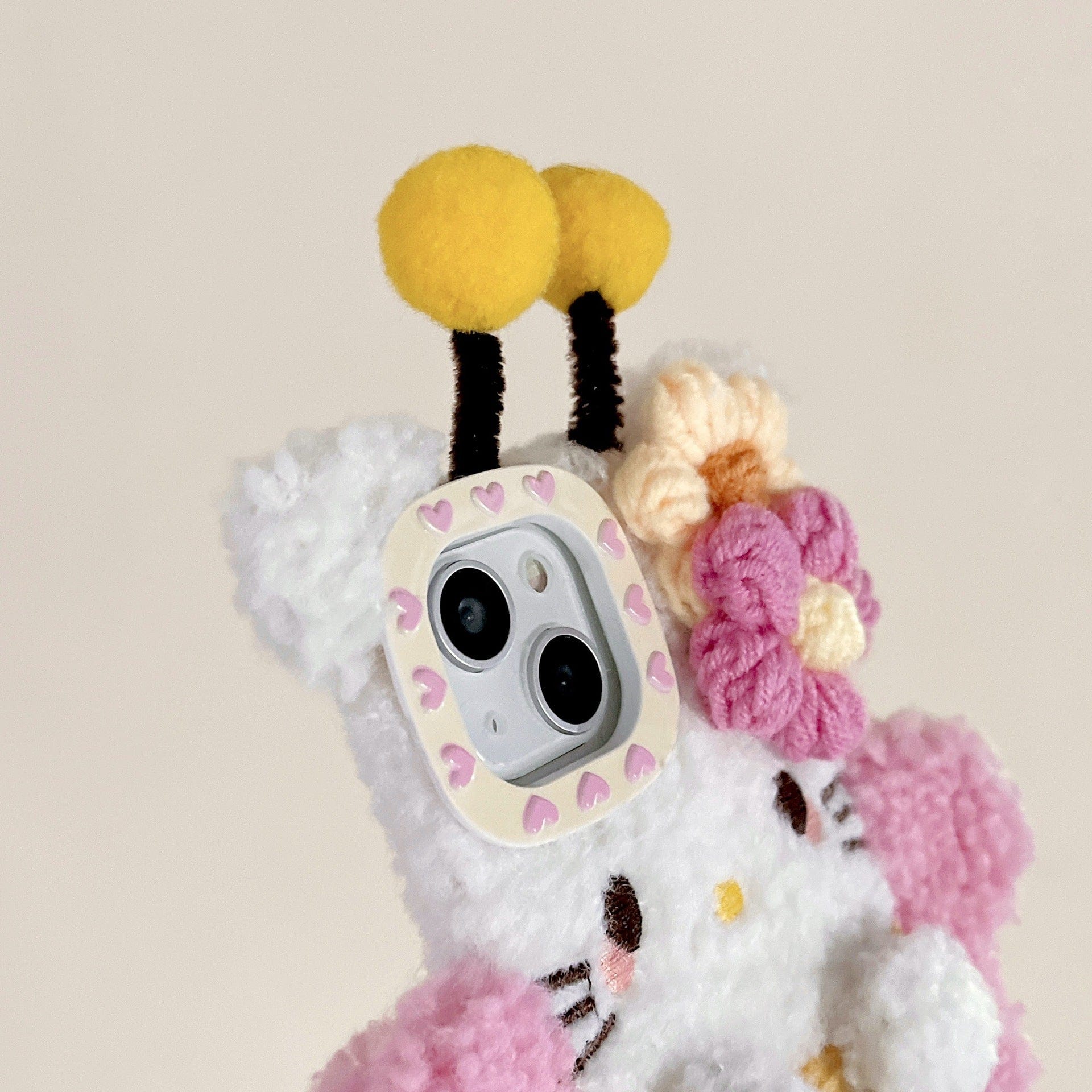 Kawaii Hello Kitty Bee Plush iPhone Case