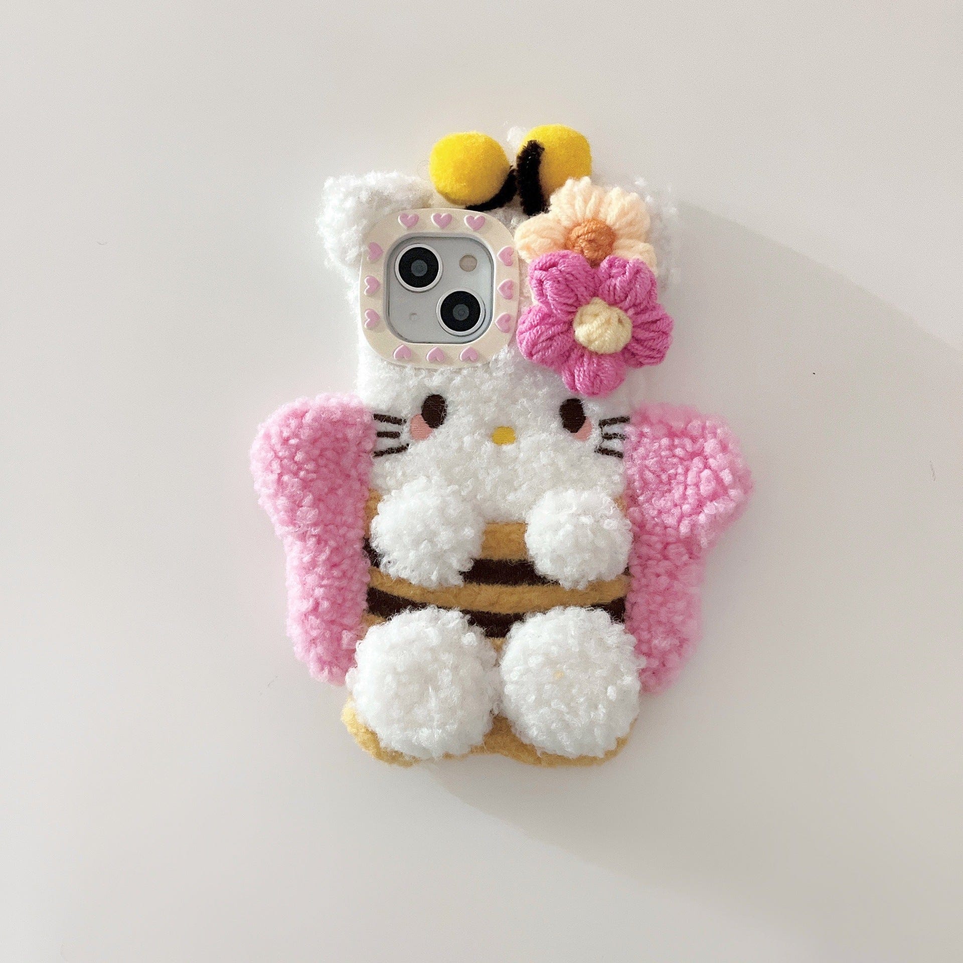 Kawaii Hello Kitty Bee Plush iPhone Case