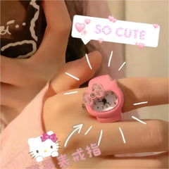 Kawaii Hello Kitty Watch Ring