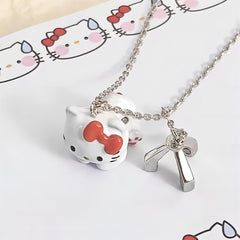 Kawaii Magnetic Toy Crane Hello Kitty Necklace