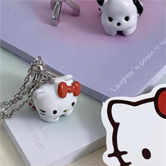 Kawaii Magnetic Toy Crane Hello Kitty Necklace