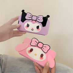 Kawaii My Melody Kuromi Flip iPhone Case