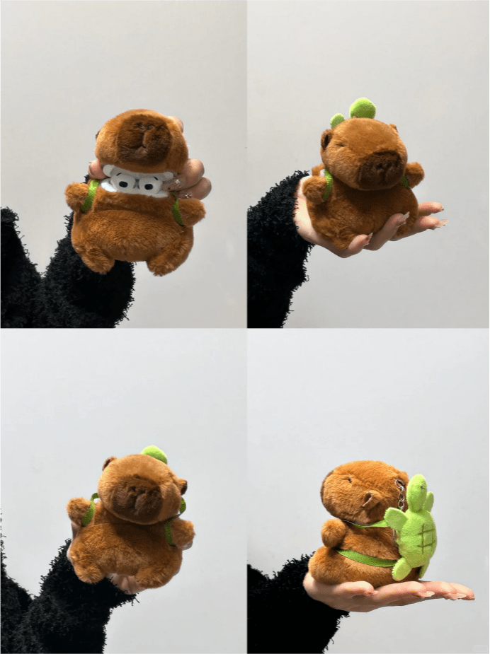 Kawaii Plush Capybara AirPods Earphone Case