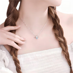 Kawaii Sanrio Cinnamoroll Crown Heart Necklace