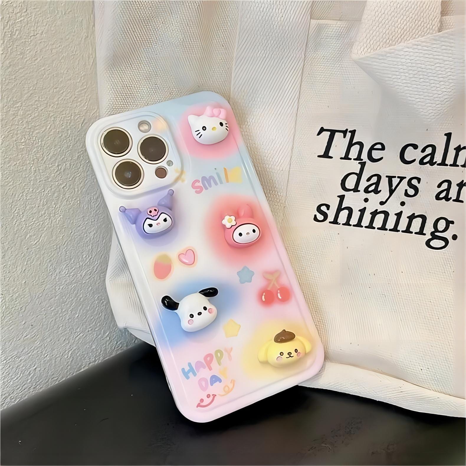 Kawaii Sanrio Family iPhone Case