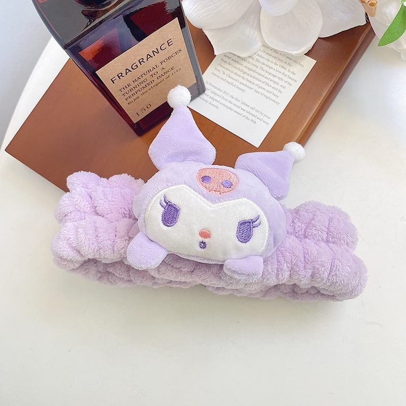 Kawaii Spa Makeup Face Wash Plush Headband