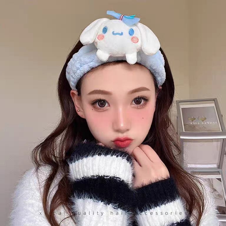 Kawaii Spa Makeup Face Wash Plush Headband