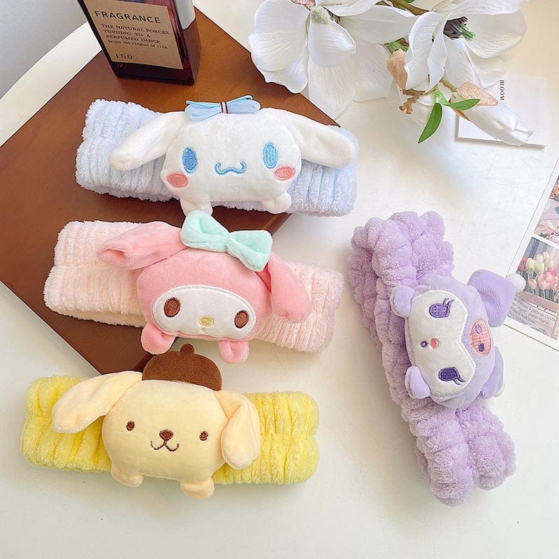 Kawaii Spa Makeup Face Wash Plush Headband