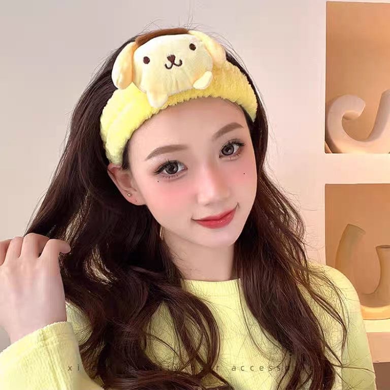 Kawaii Spa Makeup Face Wash Plush Headband