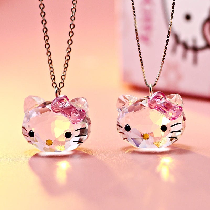 Kawaii Swarovski Hello Kitty Necklace