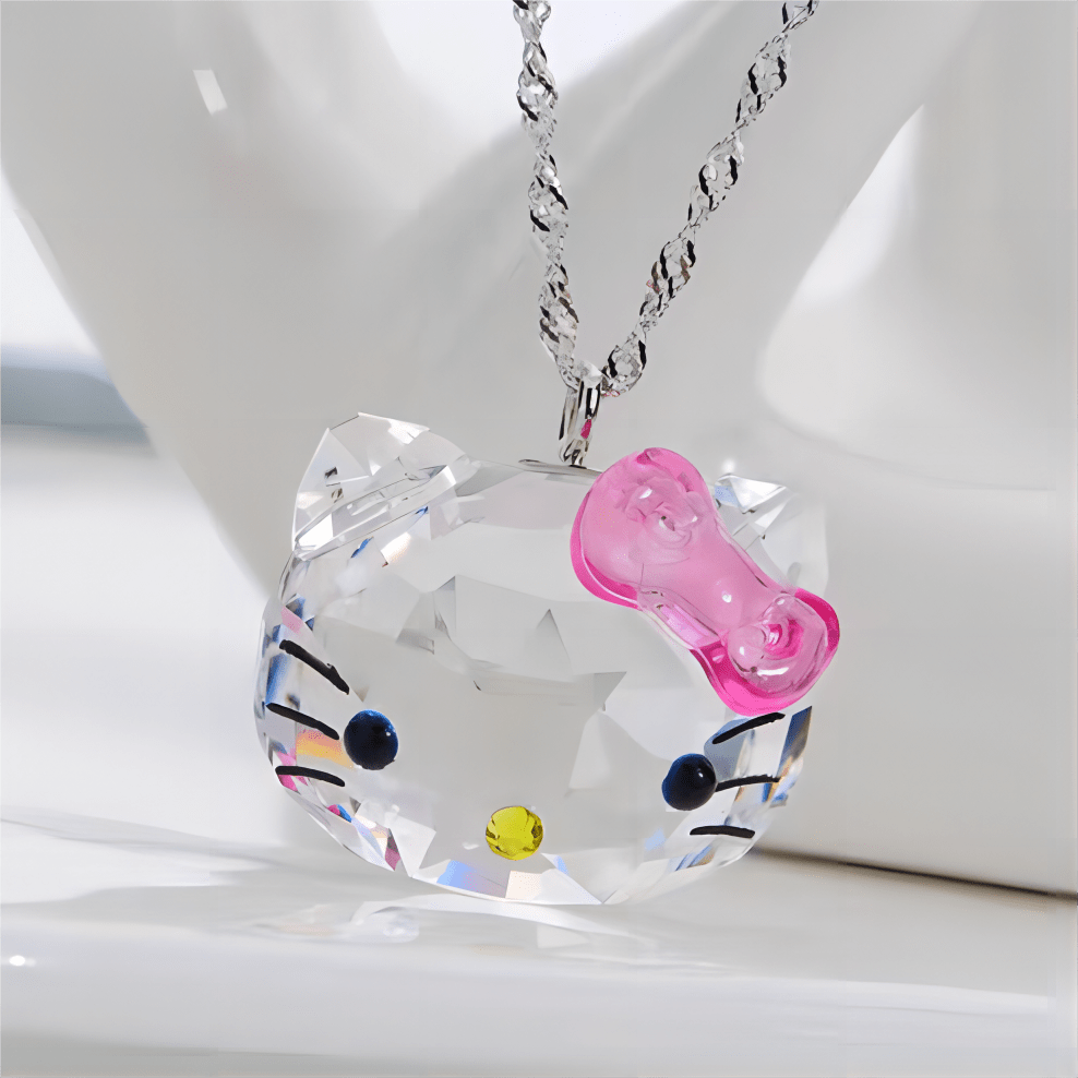 Kawaii Swarovski Hello Kitty Necklace