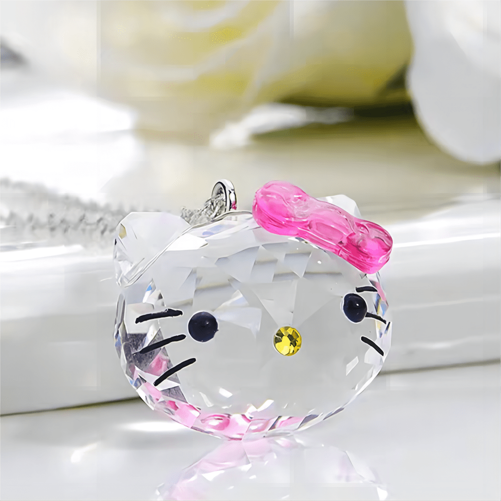 Kawaii Swarovski Hello Kitty Necklace