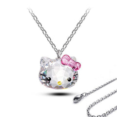 Kawaii Swarovski Hello Kitty Necklace