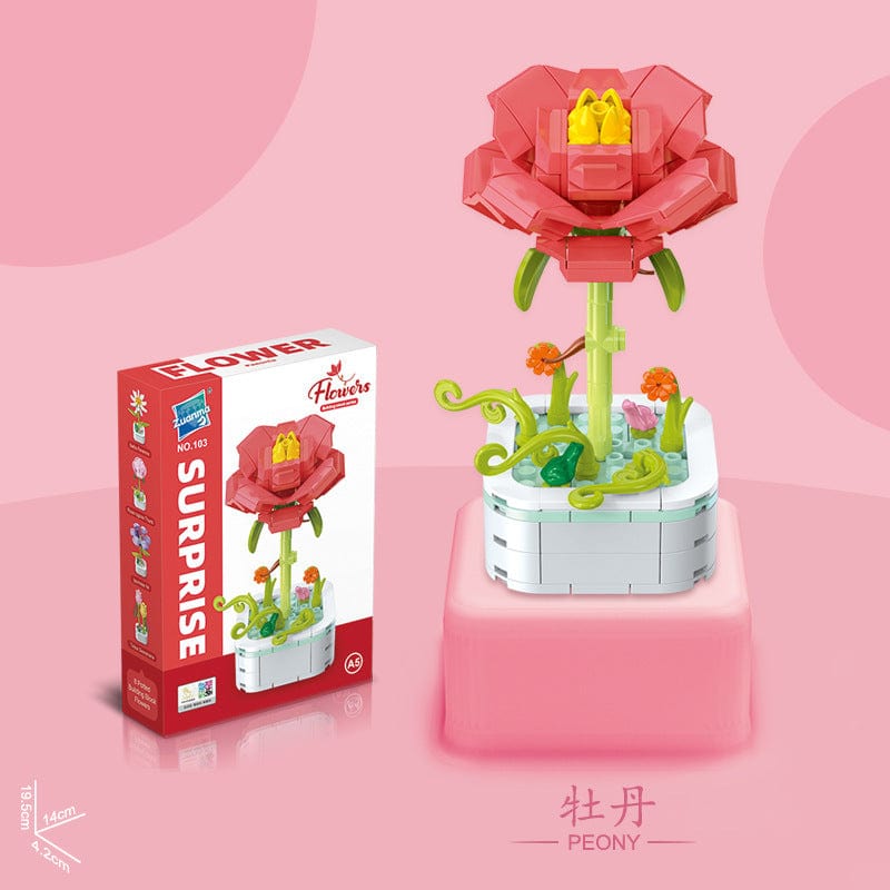 LEGO Compatible Flower-S1 Assembly Building Blocks