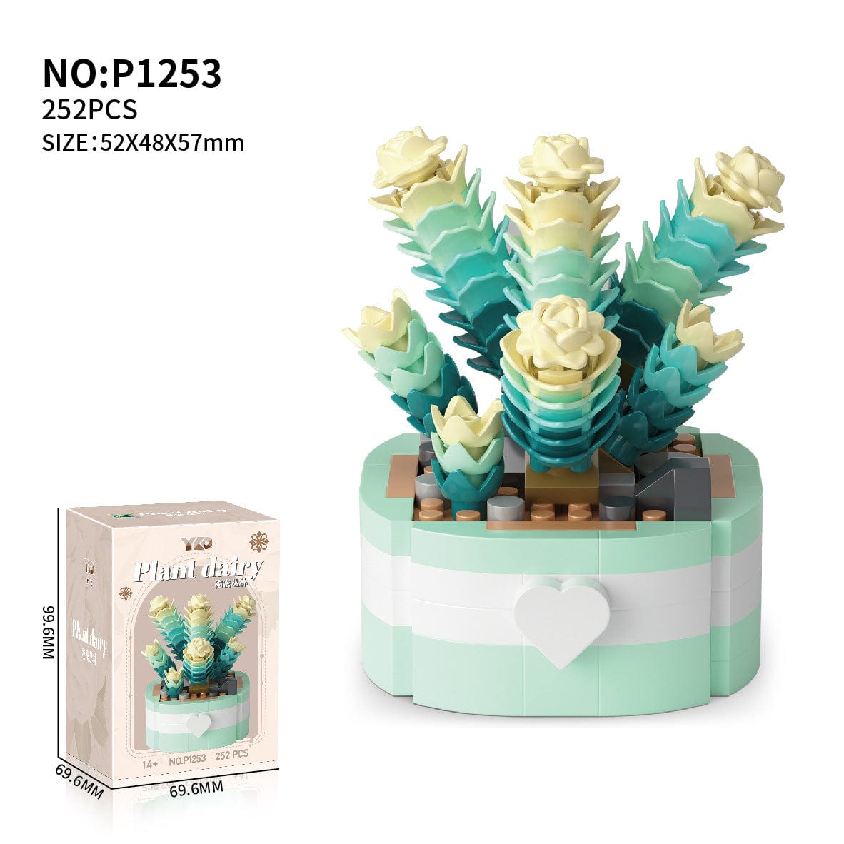 LEGO Compatible Succulents Assembly Building Blocks