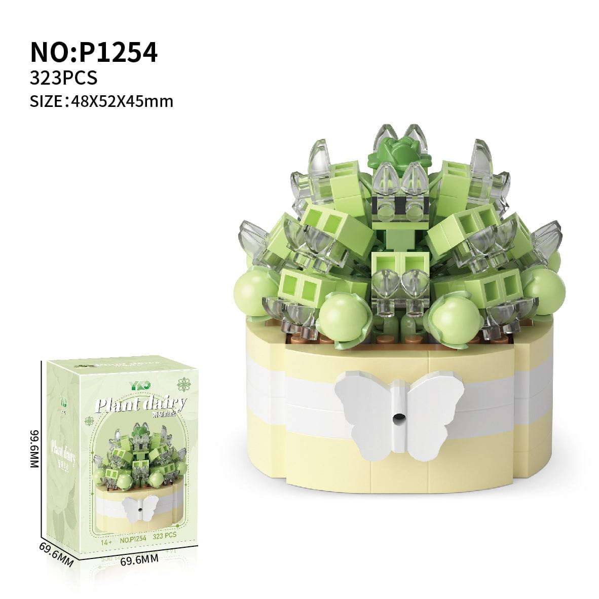 LEGO Compatible Succulents Assembly Building Blocks