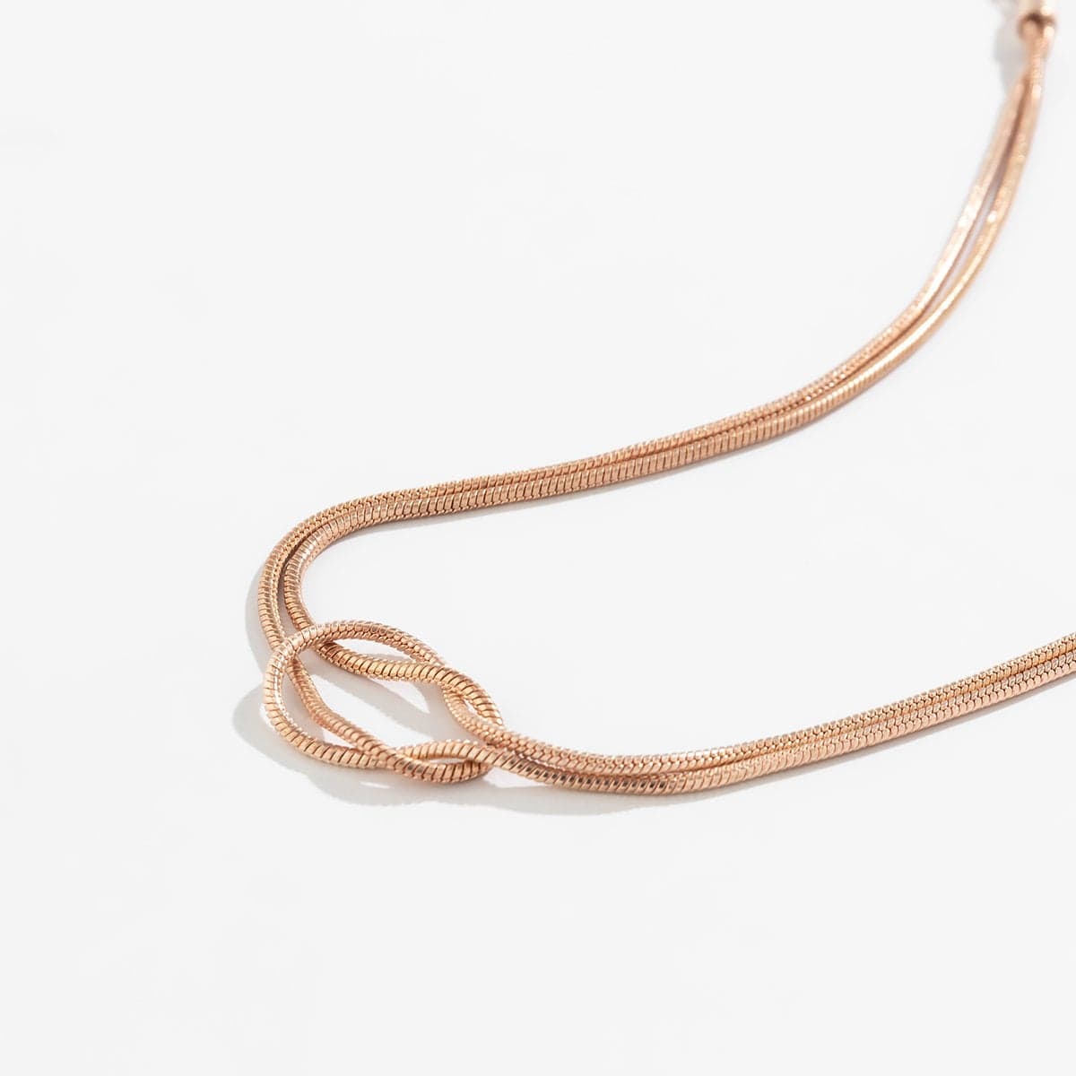 Minimalist Layered Snake Chain Choker Necklace