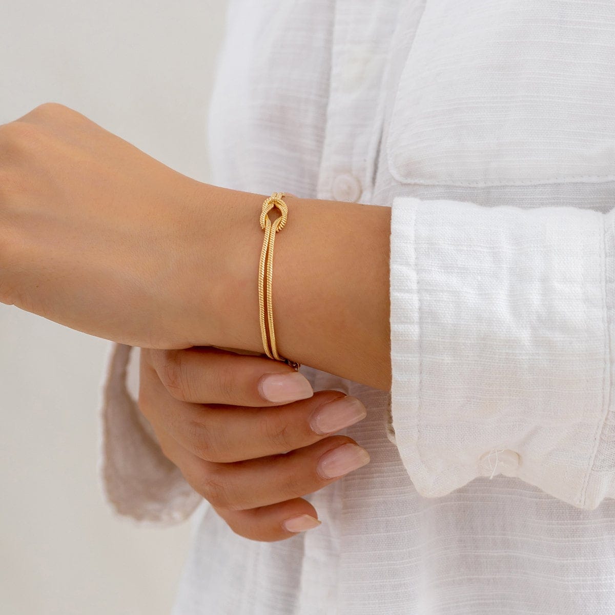 Minimalist Layering Snake Chain Bracelet