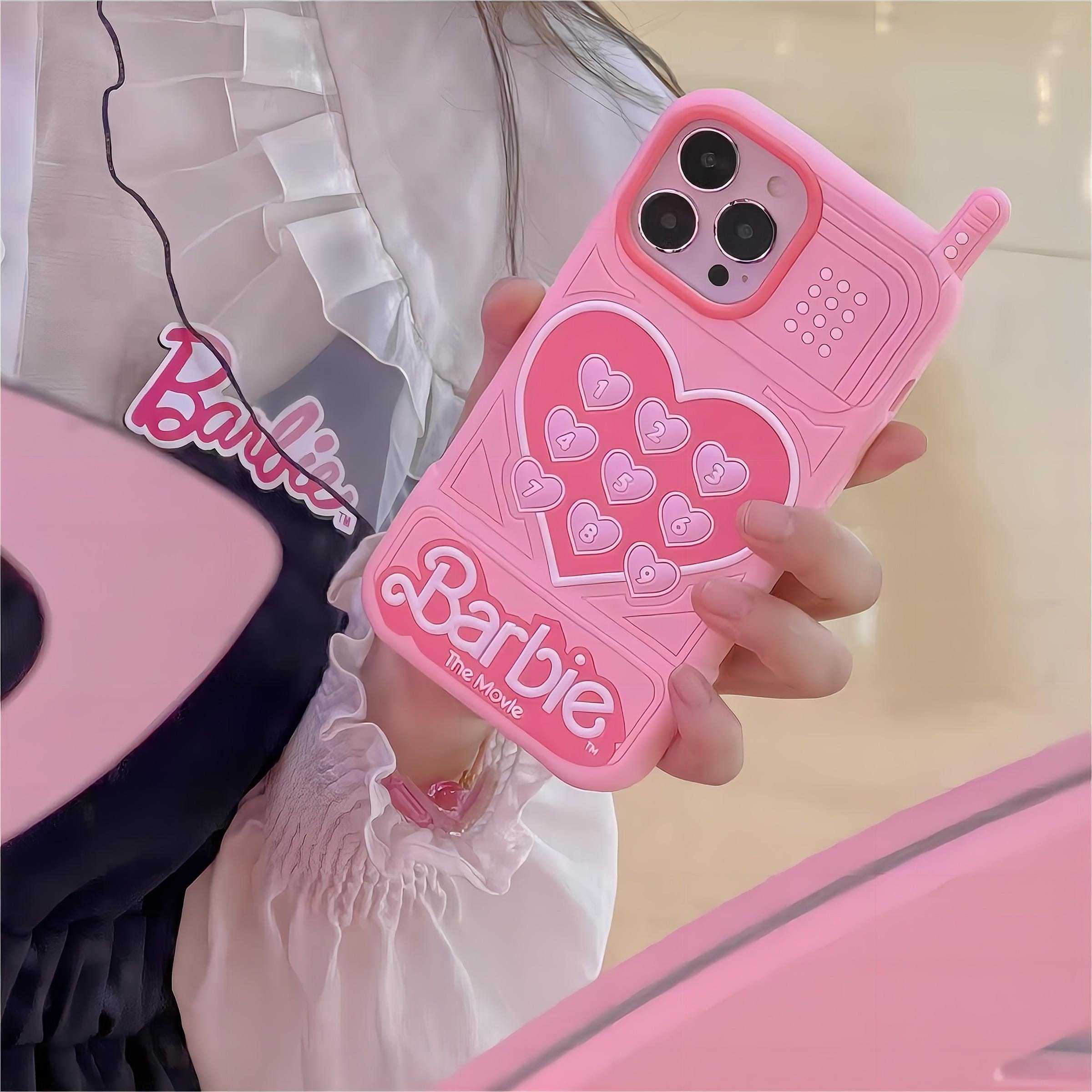 Pink Barbie Heart iPhone Case