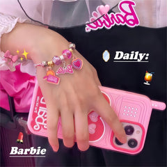 Pink Barbie Heart iPhone Case