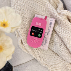 Pink Bowknot Heart Mirror Flip iPhone Case