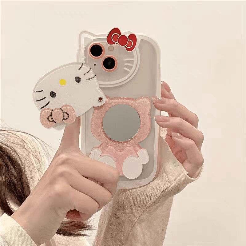 Sanrio Hello Kitty iPhone Case With Cosmetic Mirror