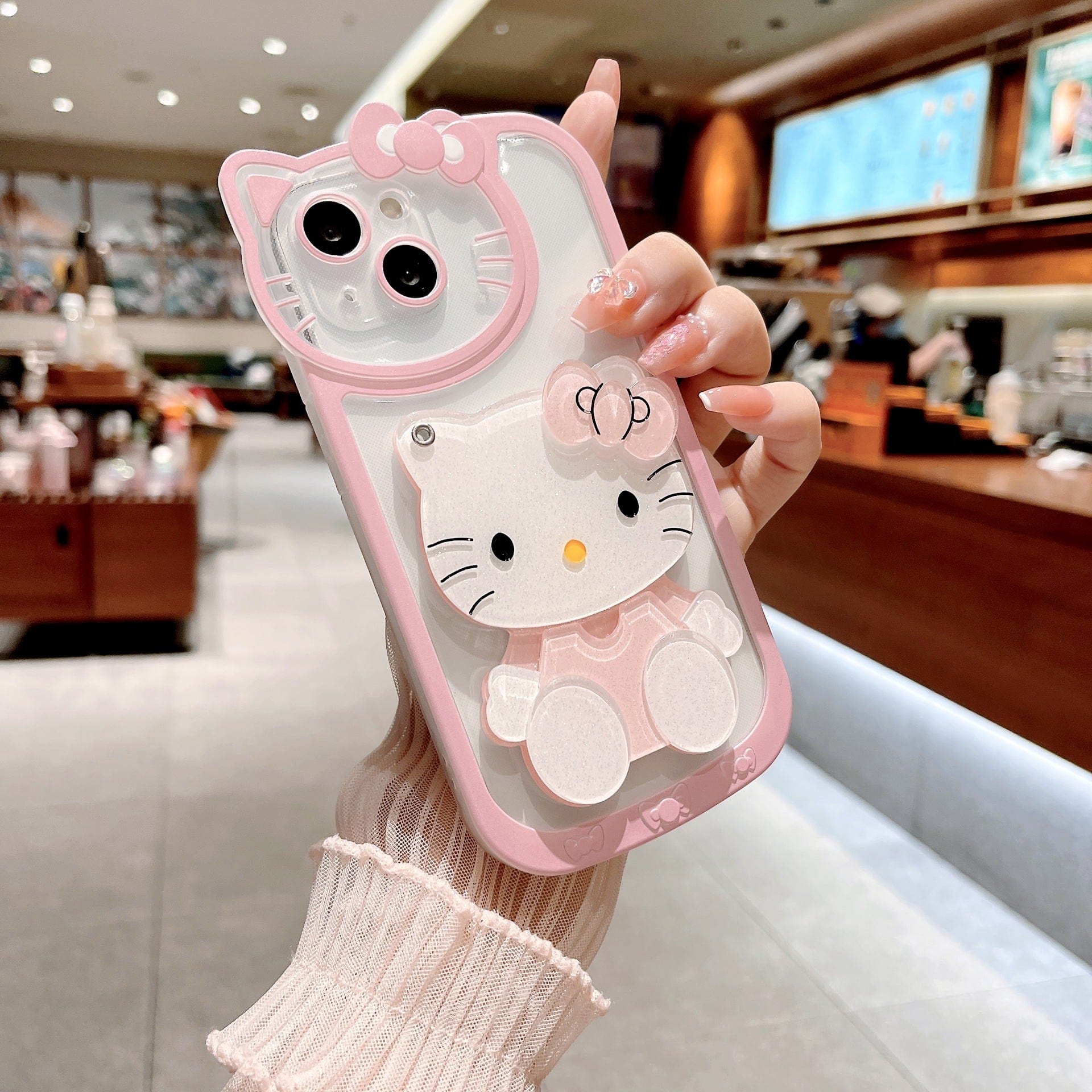 Sanrio Hello Kitty iPhone Case With Cosmetic Mirror