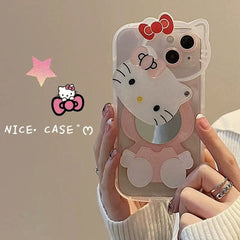 Sanrio Hello Kitty iPhone Case With Cosmetic Mirror