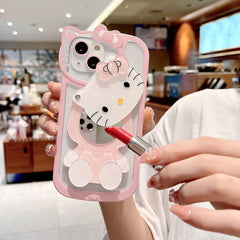 Sanrio Hello Kitty iPhone Case With Cosmetic Mirror