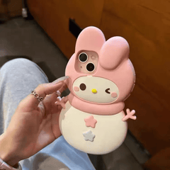 Sanrio Hello Kitty My Melody Snowman iPhone Case
