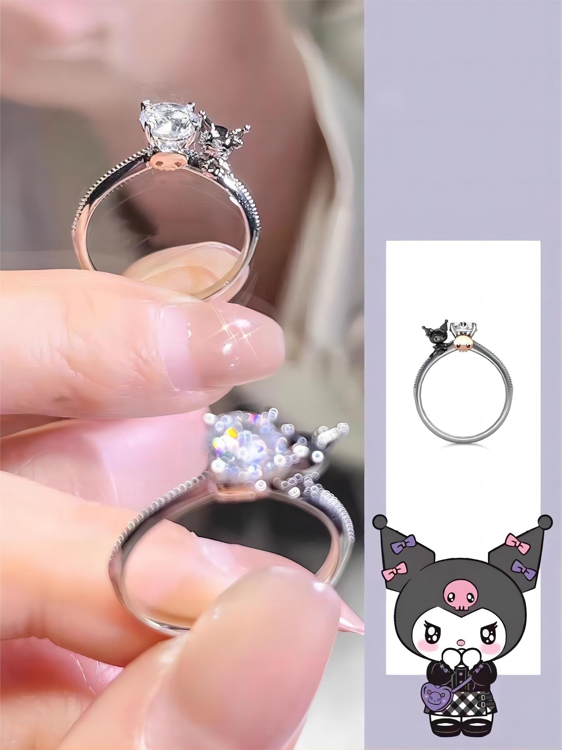 Sanrio Kuromi Diamond Ring