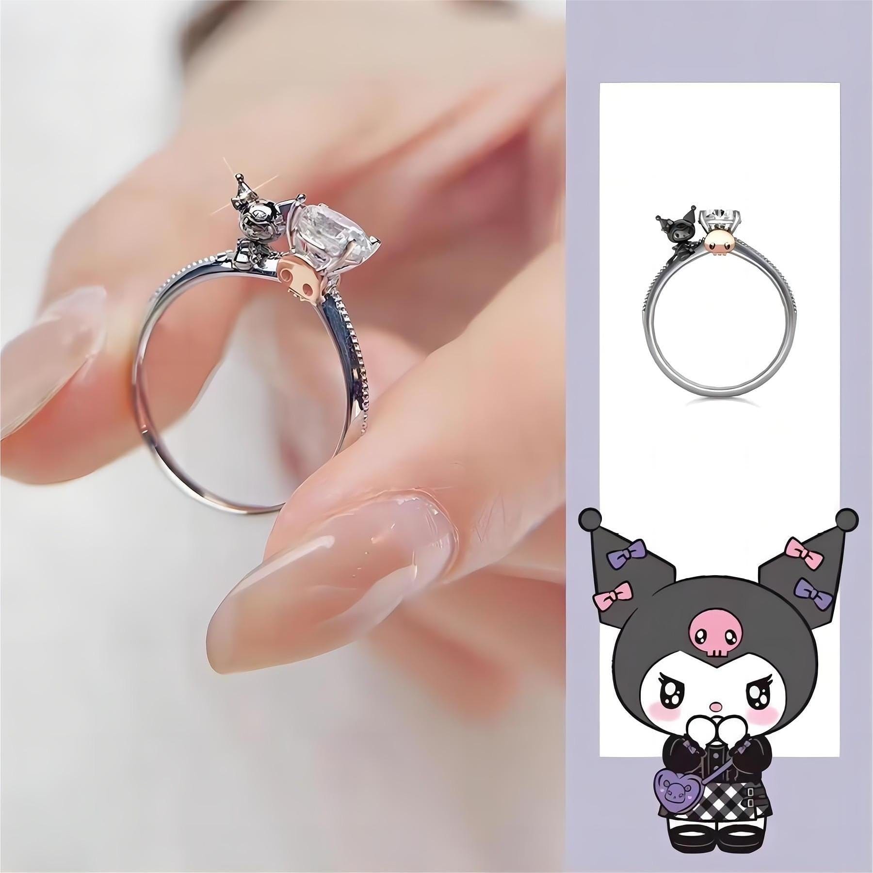 Sanrio Kuromi Diamond Ring