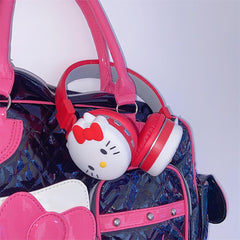 Sanrio Kuromi Hello Kitty Bluetooth Wireless Stereo Headset Earphone Headphone