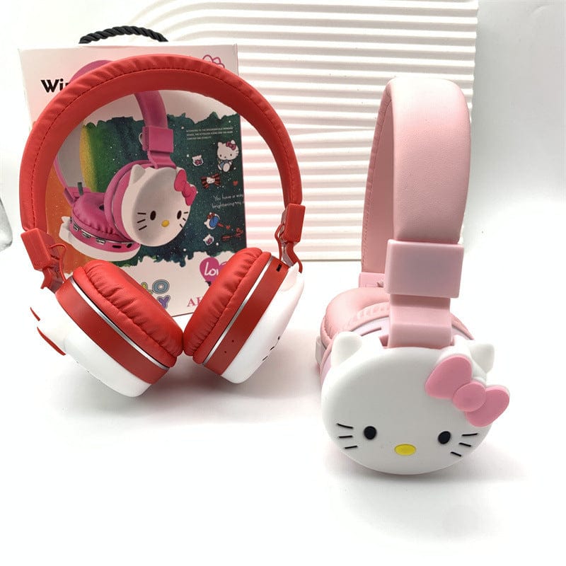 Sanrio Kuromi Hello Kitty Bluetooth Wireless Stereo Headset Earphone Headphone