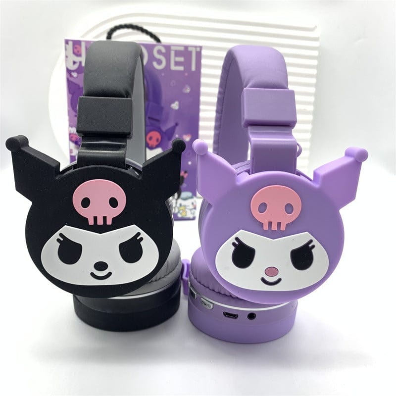 Sanrio Kuromi Hello Kitty Bluetooth Wireless Stereo Headset Earphone Headphone