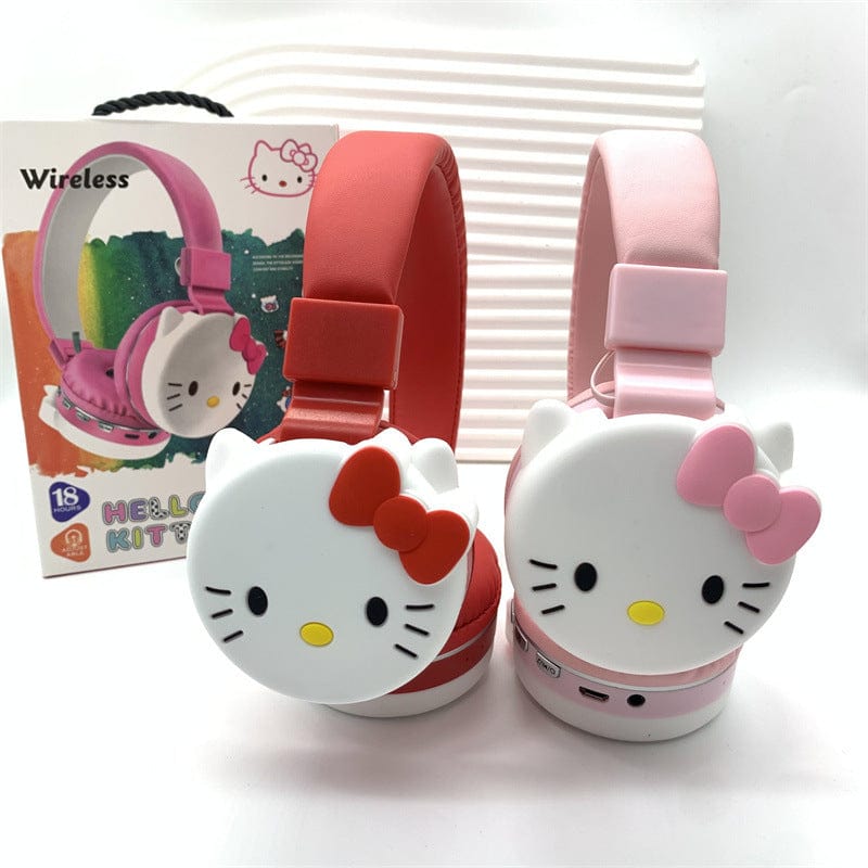 Sanrio Kuromi Hello Kitty Bluetooth Wireless Stereo Headset Earphone Headphone